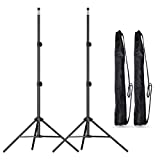 EMART 7 Ft Light Stand for Photography, Portable Photo Video Tripod Stand, Lighting Stand with Carry Case for Speedlight, Flash, Softbox, Umbrella, Strobe Light, Camera, Photographic Portrait - 2 Pack