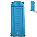 Valwix Self-Inflating Sleeping Pad, 5.5in Sleeping Pad for Camping, Folding Sleeping Mats for Adults w/ Built-in Air Pillow & Pump, Quick Inflation & Deflation - Lightweight & Waterproof - 1 Pack