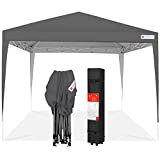Best Choice Products 10x10ft Outdoor Portable Lightweight Folding Instant Pop Up Gazebo Canopy Shade Tent w/Adjustable Height, Wind Vent, Carrying Bag - Dark Gray