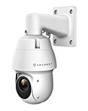 Amcrest 4MP Outdoor PTZ POE + IP Camera Pan Tilt Zoom (Optical 25x Motorized) UltraHD POE+ Camera Security Speed Dome, People and Vehicle Detection AI, 328ft Night Vision POE+ (802.3at) IP4M-1063EW-AI