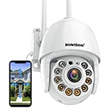 Security Camera Outdoor, Wireless WiFi IP Camera Home Security System 360° View,Motion Detection, auto Tracking,Two Way Talk,HD 1080P pan Tile Full Color Night Vision Boavision