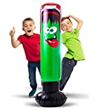 Inflatable Punching Bag for Kids - Gift for Boys and Girls Age 3 - 8. Kids Bop Bag 48 Inches with Bounce-Back Action for Practicing Karate, Taekwondo,and to Relieve Pent Up Energy in Children