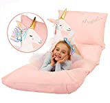 Anzitinlan Unicorn Floor Pillows for Girls, Kid Lounger Chair and Sleeper, Girls Sleeping Bag, Unicorn Pillow, Girls Room Decor, Baby Fleece Fabric Super Soft, Covers Only