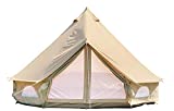 DANCHEL OUTDOOR Waterproof Canvas Bell Tents for Camping, Luxury Yurt Glamping Tent House Living Hiking for 2/4 Person