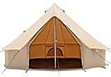 WHITEDUCK Regatta Canvas Bell Tent - Waterproof, 4 Season Luxury Outdoor Camping and Glamping Tent Made from Premium & Breathable 100% Cotton Canvas w/Stove Jack (10ft (3M), Water Repellent)