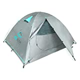 FE Active 4 Person Tent - Four Season 3-4 Man with 3000mm Waterproof Rip-Stop, Full Rainfly, Aluminum Poles Adult Tent for All Year Camping, Backpacking, Hiking, Travel | Designed in California, USA