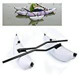 TBVECHI 2Pcs Kayak Outrigger PVC Inflatable Outrigger Canoe Boat Fishing Outrigger Pontoon Fishing Float Stabilizer Kit