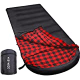 Sleeping Bags for Adults Cold Weather 0 Degree Winter XXL Big and Tall,Black Right Zipper