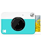 KODAK Printomatic Digital Instant Print Camera - Full Color Prints On ZINK 2x3' Sticky-Backed Photo Paper (Blue) Print Memories Instantly