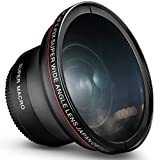 55MM 0.43x Altura Photo Professional HD Wide Angle Lens (w/Macro Portion) for Nikon D3400, D3500, D5500, D5600 and Sony Alpha Cameras