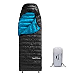 Naturehike Ultralight Goose Down Sleeping Bag 750/550 Fill Power Compact Portable 3-4 Season for Adults & Kids Cold Weather Waterproof - Backpacking, Camping, Hiking, Traveling with Compression Sack