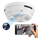 Hidden Camera，Smoke Detector Security Camera with Night Vision Motion Detection,1080P Security Cameras Indoor Wireless, Nanny WiFi Cam, 180 Days Battery Power Instant Alerts Real-Time View Nanny Cam