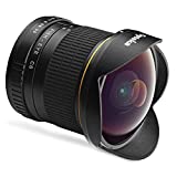 Opteka 6.5mm f/3.5 Professional Ultra Wide Angle Aspherical Fisheye Lens for Canon EF-Mount EOS 90D, 80D, 77D, 70D, 60D, 50D, 7D, Rebel T8i, T7i, T7s, T6s, T6i, T6, T5i, T5, T4i, T3i, T3, T2i and SL3