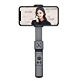 ZHIYUN Smooth-X Gimbal Stabilizer for iPhone Smartphone, Extendable Selfie Stick, Foldable Handheld iPhone Gimbal, Vlog & YouTube Video, Face/Object Tracking, Bluetooth Remote, Gesture & Zoom - Gray
