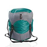 Frelaxy Compression Sack, Ultralight Sleeping Bag Stuff Sack Compression Stuff Sack - Space Saving Gear for Camping, Hiking, Backpacking (Turquoise, M)