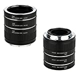 JJC EF & EF-S Mount Auto Focus Extension Tube Set for Canon EOS 90D 80D 70D 60D 77D Rebel T6 T7 T5 T8i T7i T6i T6s T5i T4i SL3 SL2 EOS 6D Mark II 7D Mark II 5D Mark IV III 5Ds R 1Dx Mark III and More