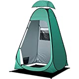 anngrowy Shower Tent Pop-Up Privacy Tent Camping Portable Toilet Tent Outdoor Camp Bathroom Changing Dressing Room Instant Privacy Shelters for Hiking Beach Picnic Fishing Potty, Extra-Tall, UPF 50+