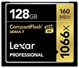 Lexar Professional 1066x 128GB CompactFlash Card, Up to 160MB/s Read, for Professional Photographer, Videographer, Enthusiast (LCF128CRBNA1066)