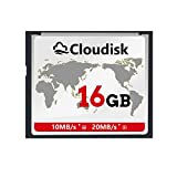 Cloudisk Compact Flash CF Card Memory Cards High Speed CompactFlash Reader Camera Card for DSLR (16GB)