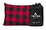 TETON Sports Camp Pillow; Great for Travel, Camping and Backpacking; Washable, Black, 12 x 18 inches ; 9.6 ounces