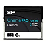 SP 256GB CFast2.0 CinemaPro CFX310 Memory Card, 3500X and up to 530MB/s Read, MLC, for Blackmagic URSA Mini, Canon XC10/1D X Mark II and More