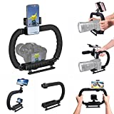 3-Shoe DSLR / Mirrorless/ Action Camera Camcorder Phone Stabilizer Expansion Cage Mount Moviemaking Holder Rig YouTube Tiktok Vlogging Video Kit Compatible with GoPro Canon Nikon Sony iPhone Android