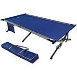 EVER ADVANCED Extra Wide Camping Cot for Adults Oversized XXL Sleeping Cots Folding Cot Bed with Carry Bag Support to 550 lbs