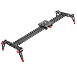 Neewer Aluminum Alloy Camera Track Slider Video Stabilizer Rail with 4 Bearings for DSLR Camera DV Video Camcorder Film Photography, Loads up to 17.5 pounds/8 kilograms (60cm)