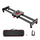 Neewer Camera Slider Carbon Fiber Dolly Rail, 16''/40cm with 4 Bearings, Compatible with 13 13 Pro 13 Pro Max 13 Mini & Android Cell Phones and Mirrorless Cameras, Load up to 2.2lbs/1kg