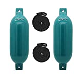 Extreme Max Standard 3006.7593 BoatTector Inflatable Fender Value 2-Pack-6.5' x 22', Teal