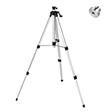 Firecore Adjustable 60-inch Aluminum Alloy Laser Tripod, with Bubble Level and Extra 5/8'-11 Tripod Adapter-FT1500D