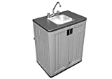 Concession Sinks - Standard Size Electric 1 Compartment with Hot Water for Food Vending Trailer, Hand Wash