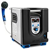 Hike Crew Portable Propane Water Heater & Shower Pump w/Built-in Battery | Compact Outdoor Cleaning & Showering System w/LCD, Safety Shutoff & Carry Case, Instant Hot Water for Camping & Hiking