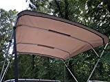 Replacement Bimini Top Canvas with Boot, Beige, 9' Long x 8.5' Wide, 16oz, by Cypress Rowe Outfitters