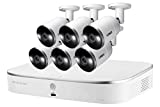 Lorex 4K IP Wired NVR Security Camera System, Ultra HD IP Cameras with Smart Deterrence, Motion Detection Video Surveillance, 3TB 8 Channel NVR, 6 Cameras