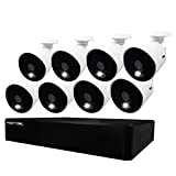 Night Owl CCTV Video Home Security Camera System with 8 Wired 4K Ultra HD Indoor/Outdoor Cameras with Night Vision (Expandable up to a Total of 12 Wired Cameras) and 2TB Hard Drive