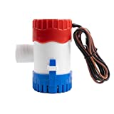 Sanuke 1100gph Bilge Pump Electric 12V for Boat Submersible Marine Water Pump Accessories Marin Boat Water Pump Low Noise