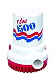Rule 02, Bilge Pump, 1500 GPH, Non-Automatic, 12 Volt