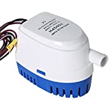 Weyleity 12V Automatic Submersible Boat Bilge Water Pump Built-in Auto Float Switch (750GPH)