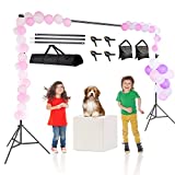 Backdrop Stand, 6.5 x 6.5ft Adjustable Photo Backdrop Stand, Back Drop Banner Stand Support System Kit for Parties, Portrait, Studio Photography, Birthday Party…