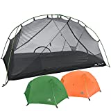 Hyke & Byke Zion Hiking & Backpacking Tent - 3 Season Ultralight, Waterproof Tent for Camping w/Rain Fly and Footprint - 1 Person - Forest Green