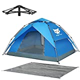 Night Cat Waterproof Camping Tent for 1 2 Person with Footprint Tarp Easy Instant Pop Up Tent Automatic Hydraulic Rainproof Tent with Rain Fly