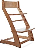 Walnut Fornel Adjustable Wooden High Chair Baby Highchair Solution for Babies and Toddlers Dining Highchair from 24 Months