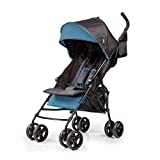 Summer 3Dmini Convenience Stroller, Blue/Black – Lightweight Infant Stroller with Compact Fold, Multi-Position Recline, Canopy with Pop Out Sun Visor and More – Umbrella Stroller for Travel and More