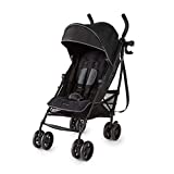 Summer 3Dlite+ Convenience Stroller, Matte Black – Lightweight Umbrella Stroller with Oversized Canopy, Extra-Large Storage and Compact Fold
