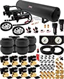 Vixen Air Suspension Kit for Truck/Car Bag/Air Ride/Spring. On Board System- Dual 200psi Compressor, 5 Gallon Tank. for Boat Lift,Towing,Lowering,Load Leveling,Onboard Train Horn VXX1209FW/4852DBF