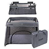 2 in 1 Travel Crib & Bassinet – Lightweight, Pack Play-Yard for Infants & Toddlers. Simple Assembly & Easily Collapsible. Portable Crib, Baby Bed. Mattress & Fitted Sheet Included