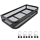ORCISH Universal ATV Front Cargo Basket Rack Luggage Carrier Steel Mesh Surface