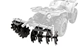Black Boar ATV/UTV Disc Harrow Implement with Adjustable Sides, for Cultivating, Establishing a Food Plot and Maintaining Your Property (66001)