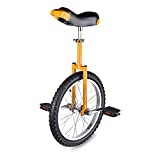 AW Yellow 18' Inch Wheel Unicycle Leakproof Butyl Tire Wheel Cycling Outdoor Sports Fitness Exercise Health